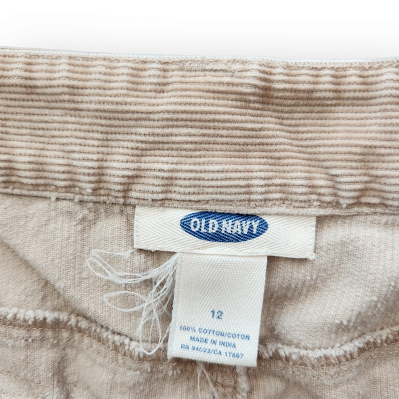 Vintage Y2K Old Navy Tan Corduroy Mini Skirt 12 - Picture 6 of 9